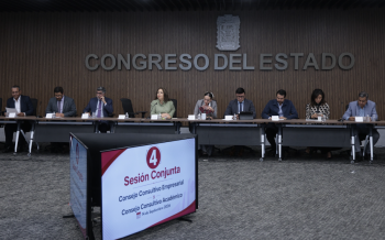 Sesionan los Consejos Consultivos Empresarial y Académico del Congreso del Estado